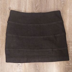 TIMING dark blue stretch denim mini skirt size small